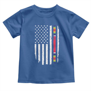 WW2 World War II Vintage American Flag Toddler T Shirt TS11 Royal Blue Print Your Wear