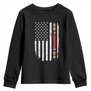 WW2 World War II Vintage American Flag Youth Sweatshirt TS11 Black Print Your Wear