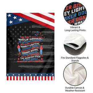 Funny You Dont Have No Whistlin Bungholes Garden Flag USA Flag 4th Of July TS11 Print Your Wear