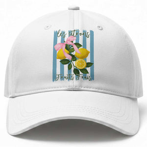 Funny Les Citrons Fruits Frais Baseball Cap Summer Lemon Tropical Coquette TS11 Print Your Wear