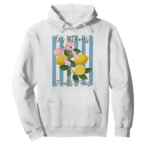 Funny Les Citrons Fruits Frais Hoodie Summer Lemon Tropical Coquette TS11 White Print Your Wear
