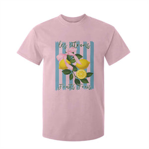 Funny Les Citrons Fruits Frais T Shirt For Kid Summer Lemon Tropical Coquette TS11 Light Pink Print Your Wear