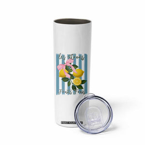 Funny Les Citrons Fruits Frais Skinny Tumbler Summer Lemon Tropical Coquette TS11 Print Your Wear