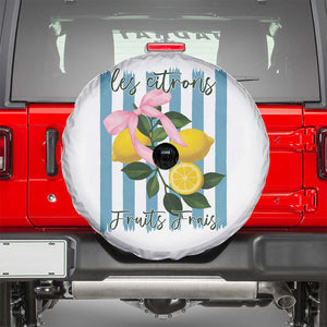 Funny Les Citrons Fruits Frais Spare Tire Cover Summer Lemon Tropical Coquette TS11 White Print Your Wear