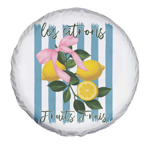 Funny Les Citrons Fruits Frais Spare Tire Cover Summer Lemon Tropical Coquette TS11 Print Your Wear