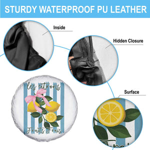 Funny Les Citrons Fruits Frais Spare Tire Cover Summer Lemon Tropical Coquette TS11 Print Your Wear