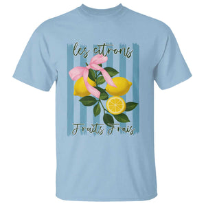 Funny Les Citrons Fruits Frais T Shirt Summer Lemon Tropical Coquette TS11 Light Blue Print Your Wear