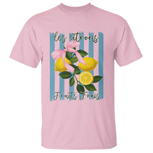 Funny Les Citrons Fruits Frais T Shirt Summer Lemon Tropical Coquette TS11 Light Pink Print Your Wear