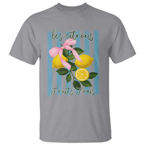 Funny Les Citrons Fruits Frais T Shirt Summer Lemon Tropical Coquette TS11 Sport Gray Print Your Wear