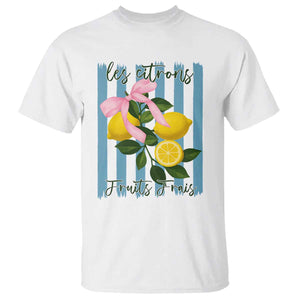 Funny Les Citrons Fruits Frais T Shirt Summer Lemon Tropical Coquette TS11 White Print Your Wear