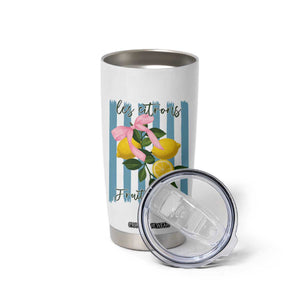 Funny Les Citrons Fruits Frais Tumbler Cup Summer Lemon Tropical Coquette TS11 Print Your Wear