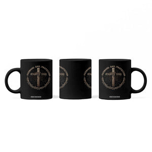Man Of God Husband Dad Protector Coffee Mug Christian Dad Vintage Jesus Cross TS11 Print Your Wear