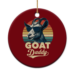 Goat Daddy Ceramic Ornament Funny Goat Father Retro Vintage TS11 1pc Red Print Your Wear