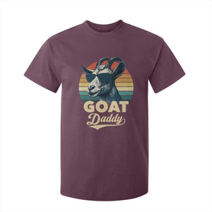 Goat Daddy T Shirt For Kid Funny Goat Father Retro Vintage TS11 Maroon Print Your Wear
