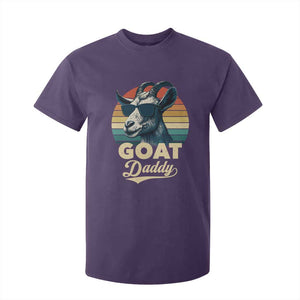 Goat Daddy T Shirt For Kid Funny Goat Father Retro Vintage TS11 Purple Print Your Wear