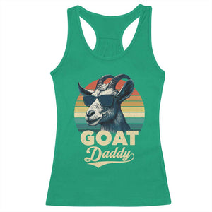 Goat Daddy Racerback Tank Top Funny Goat Father Retro Vintage TS11 Irish Green Print Your Wear
