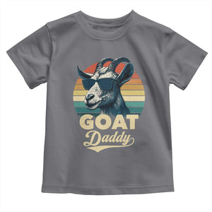Goat Daddy Toddler T Shirt Funny Goat Father Retro Vintage TS11 Charcoal Print Your Wear