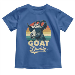 Goat Daddy Toddler T Shirt Funny Goat Father Retro Vintage TS11 Royal Blue Print Your Wear