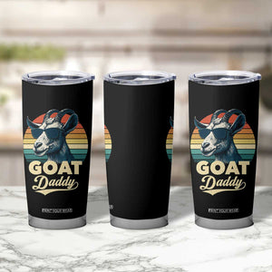 Goat Daddy Tumbler Cup Funny Goat Father Retro Vintage TS11 Print Your Wear