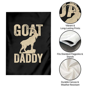 Goat Daddy Garden Flag Funny Goat Father Vintage TS11 Print Your Wear