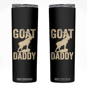 Goat Daddy Skinny Tumbler Funny Goat Father Vintage TS11 Black Print Your Wear