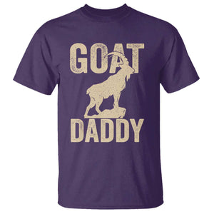 Goat Daddy T Shirt Funny Goat Father Vintage TS11 Purple Print Your Wear