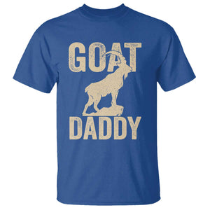 Goat Daddy T Shirt Funny Goat Father Vintage TS11 Royal Blue Print Your Wear