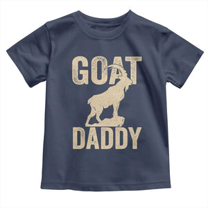 Goat Daddy Toddler T Shirt Funny Goat Father Vintage TS11 Navy Print Your Wear