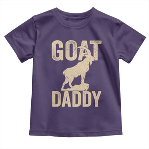 Goat Daddy Toddler T Shirt Funny Goat Father Vintage TS11 Purple Print Your Wear