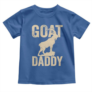 Goat Daddy Toddler T Shirt Funny Goat Father Vintage TS11 Royal Blue Print Your Wear