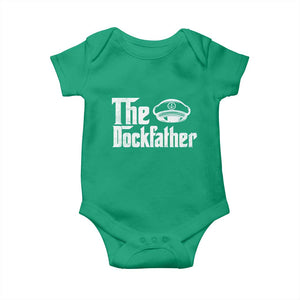 The Dockfather Baby Onesie Funny Boat Captain Dad Boating Humor Father's Day TS11 Irish Green Print Your Wear