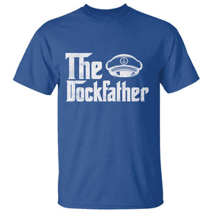 The Dockfather T Shirt Funny Boat Captain Dad Boating Humor Father's Day TS11 Royal Blue Print Your Wear
