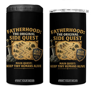 RPG Dad 4 in 1 Can Cooler Tumbler Fatherhood The Original Side Quest Dad Mode D20 Tabletop Games TS11 One Size: 16 oz Black Print Your Wear