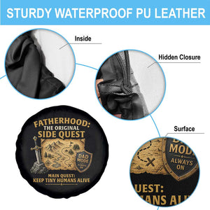 RPG Dad Spare Tire Cover Fatherhood The Original Side Quest Dad Mode D20 Tabletop Games TS11 Print Your Wear