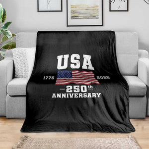 250th Anniversary USA 4th of July America US Flag Patriotic Throw Blanket TS11 Print Your Wear