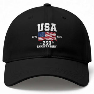 250th Anniversary USA 4th of July America US Flag Patriotic Baseball Cap TS11 Print Your Wear