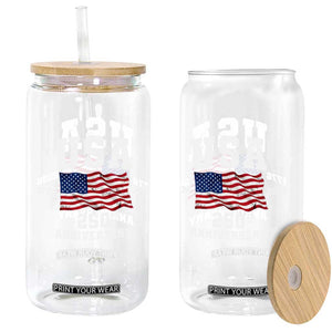 250th Anniversary USA 4th of July America US Flag Patriotic Glass Can TS11 Print Your Wear