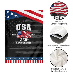 250th Anniversary USA 4th of July America US Flag Patriotic Patriotic Garden Flag TS11 Print Your Wear