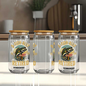 Fishing Retirement Glass Can O Fish Ally Retired 2026 Fisherman Gifts TS11 Print Your Wear