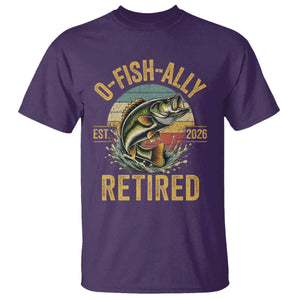 Fishing Retirement T Shirt O Fish Ally Retired 2026 Fisherman Gifts TS11 Purple Print Your Wear