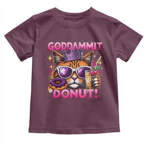 Funny Goddammit Cat Princess Meme Toddler T Shirt Cartoon Style