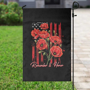 Remember And Honor Memorial Day Garden Flag Red Poppy Flowers TS11 Print Your Wear