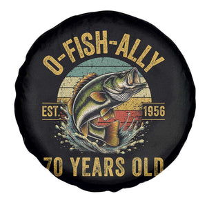 Fishing 70th Birthday Spare Tire Cover O Fish Ally 70 Years Old Fisherman Gifts TS11 Print Your Wear