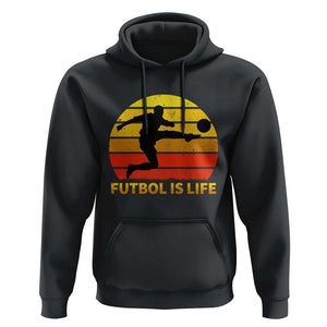 Funny Football Hoodie Futbol Is Life Vintage Soccer Lover TS11 Black Print Your Wear