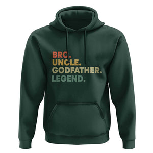 Funny Uncle Godfather Legend Hoodie Favourite Unc Family Relationship Father's Day TS11 Dark Forest Green Print Your Wear