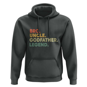 Funny Uncle Godfather Legend Hoodie Favourite Unc Family Relationship Father's Day TS11 Dark Heather Print Your Wear