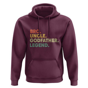 Funny Uncle Godfather Legend Hoodie Favourite Unc Family Relationship Father's Day TS11 Maroon Print Your Wear