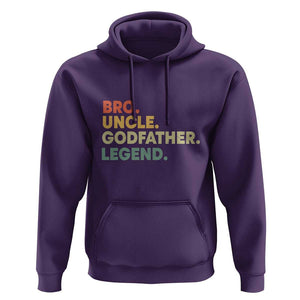 Funny Uncle Godfather Legend Hoodie Favourite Unc Family Relationship Father's Day TS11 Purple Print Your Wear