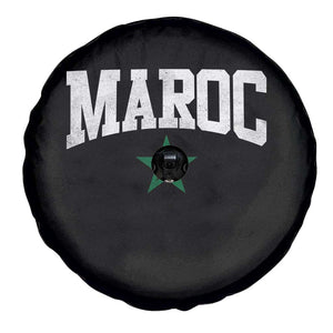 Morocco Maroc Pride Spare Tire Cover Moroccan Heritage Vintage Green Star TS11 Print Your Wear