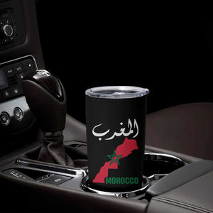 Proud Moroccan Vintage Marocco Map with Arabic Characters Tumbler Cup TS11 Print Your Wear